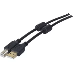Image of Printer Cable USB 2.0 Black 2 Metre