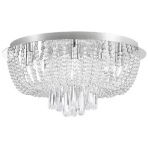 image of Zumaline Sensi Ceiling Light, Chrome, 6x G9