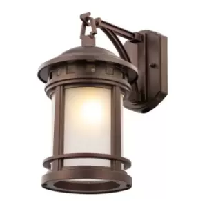 image of Maytoni Outdoor - Salamanca Outdoor Salamanca Brown Lantern Wall Lamp IP44