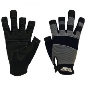 Image of Polyco Gloves Leather Size 8 Black Grey