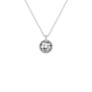 image of Ladies Karen Millen Stainless Steel Crystal Dot Necklace