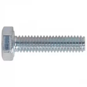 image of Sealey SS410 HT Setscrew M4 x 10mm 8.8 Zinc DIN 933 Pack of 50