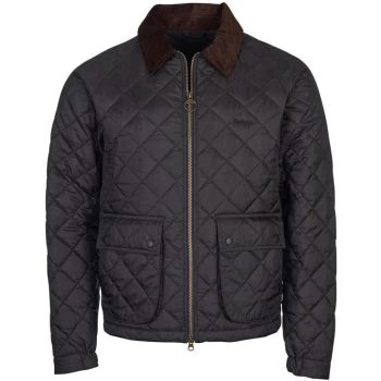 Image of Barbour Dom Quilted Jacket - Navy NY71