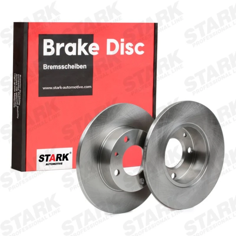 Image of STARK SKBD-0022860 Brake disc Rear Axle, solid, Cast Iron, Uncoated, Untreated, without bolts/screws Cast Iron Brake Disc (82)