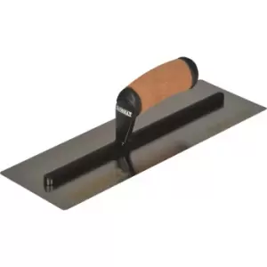 Image of DEWALT Drywall Flex Stainless Steel Flat Trowel Leather Handle 14"
