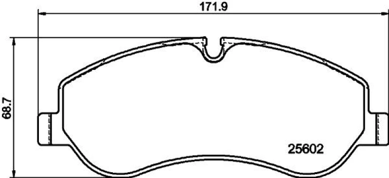Image of HELLA Brake pad set HELLA 8DB 355 020-691