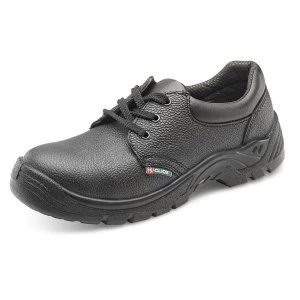 Image of Click Footwear Double Density Economy Shoe S1 PU Leather 10.5 Black Ref