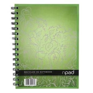 image of Oxford N Pad Recycled Wirebound Notebook 200 Pages A5