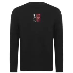 Image of Element Keeper Long Sleeve T Shirt - Black