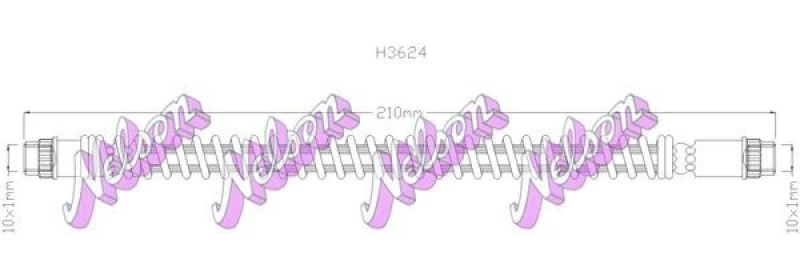 Image of Brake hose KAWE H3624