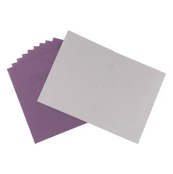 Image of Classmates A4 Exercise Book 64 Page, 10mm Squared, Purple - Pack of 50