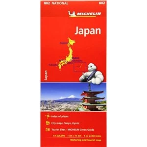 Image of Japan - Michelin National Map 0802 Sheet map, folded 2018