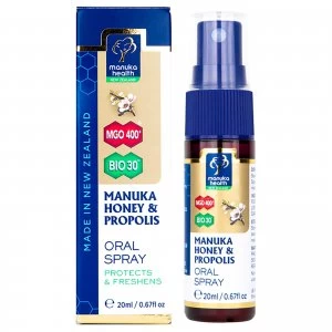 image of Manuka Health Propolis and MGO 400 Manuka Honey Throat Spray 20ml