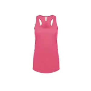 Image of Next Level Womens/Ladies Ideal Racer Back Tank Top (XL) (Hot Pink)