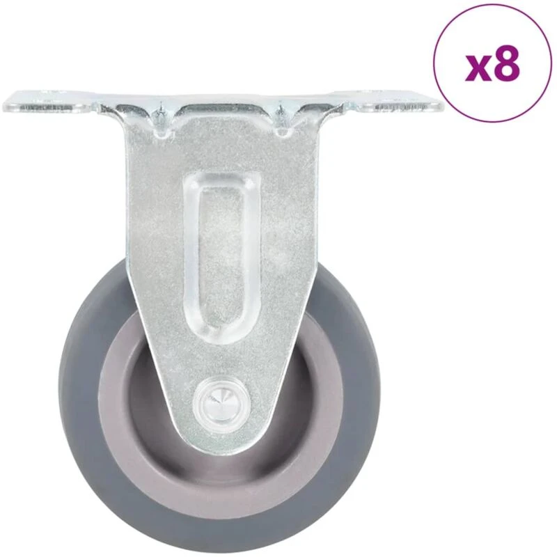 Image of VIDAXL 8 pcs Fixed Casters 50 mm Vidaxl 8719883716039