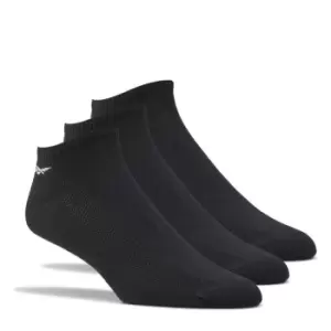 Image of Reebok 3 Pack Trainer Socks Mens - Black