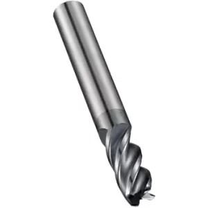 S262 10.00X2.00MM Carbide 4 Flute Short Series Corner Radius End Mill - ALCRN Coated