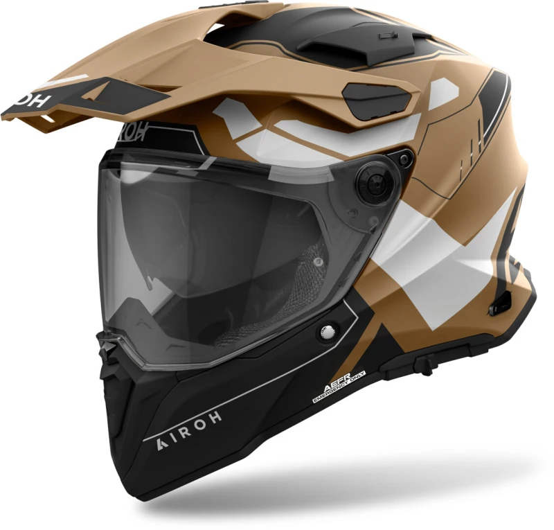 Image of Airoh Commander 2 Reveal Sand Matt Adventure Helmet Size XL