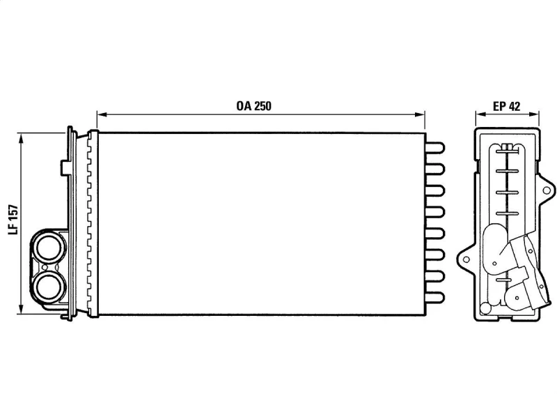 Image of Heater matrix VALEO 883976