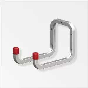 image of Alfer - Steel Galv Double Hook - Tool/Ladder 90 x 120 x 98mm ProSolve