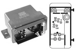 Image of Beru GR073-B / 0201010073 Glow Plug Control Unit Replaces 006 545 89 32