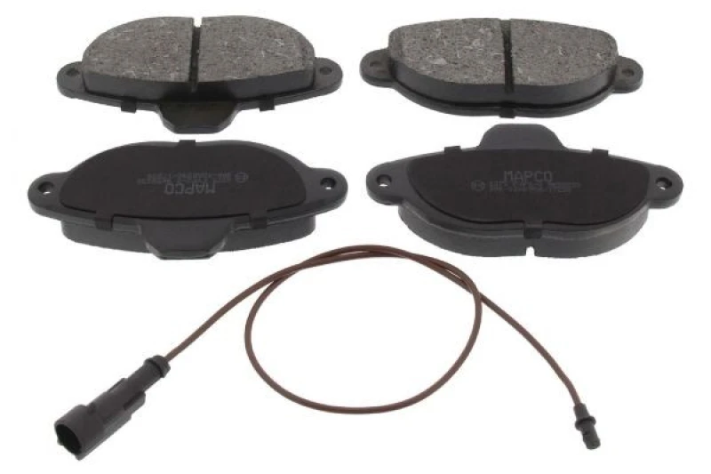 Image of MAPCO 6375 Brake pad set Front Axle, incl. wear warning contact Brake Pad Set,disc brake (402)