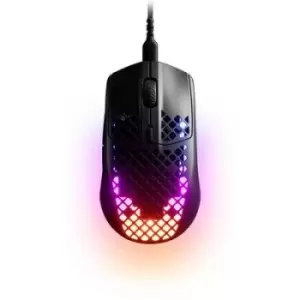 image of Steelseries Aerox 3 Gaming mouse USB Optical Onyx 6 Buttons Backlit, Detachable cable