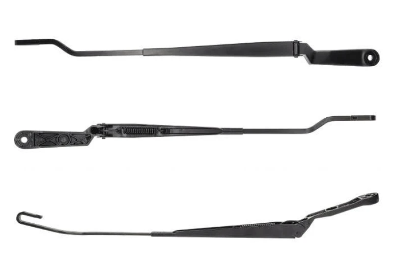 Image of AIC 52712 Wiper Arm Original AIC Quality without wiper blade, Left Front, for left-hand drive vehicles, without cap PBT, GRP (Glass fibre Reinforced P
