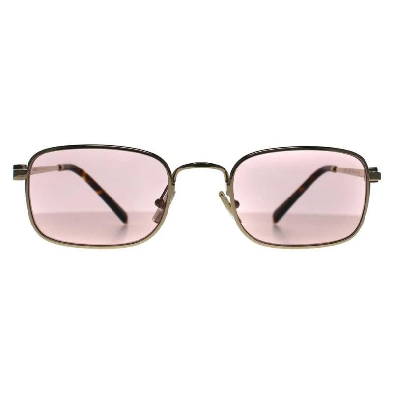 Image of Miu Miu Miu Miu Women Rectangle Pale Gold Pink MU53AS Gold One Size Female 8056262471784
