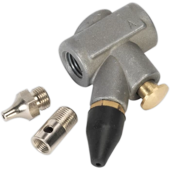 Image of Sealey SA905 Inline Air Blow Gun with 3 Nozzles