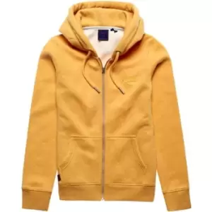 image of Superdry Full Zip Hoodie - Yellow