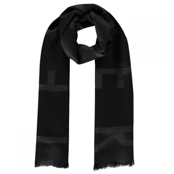 Image of Ted Baker Tted Branded Woven Scarf - black