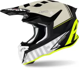 Image of Airoh Twist 2.0 Tech Motocross Helmet, yellow, Size 2XL, yellow, Size 2XL