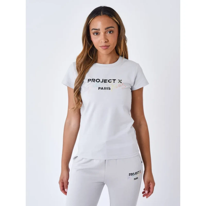 Image of Project X Paris Womens T-Shirt Project X Paris Blanc Female XS F221119_LS