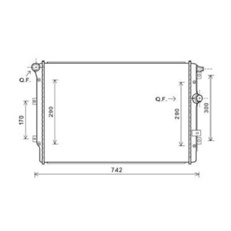 Image of Engine radiator DIEDERICHS DCM3468
