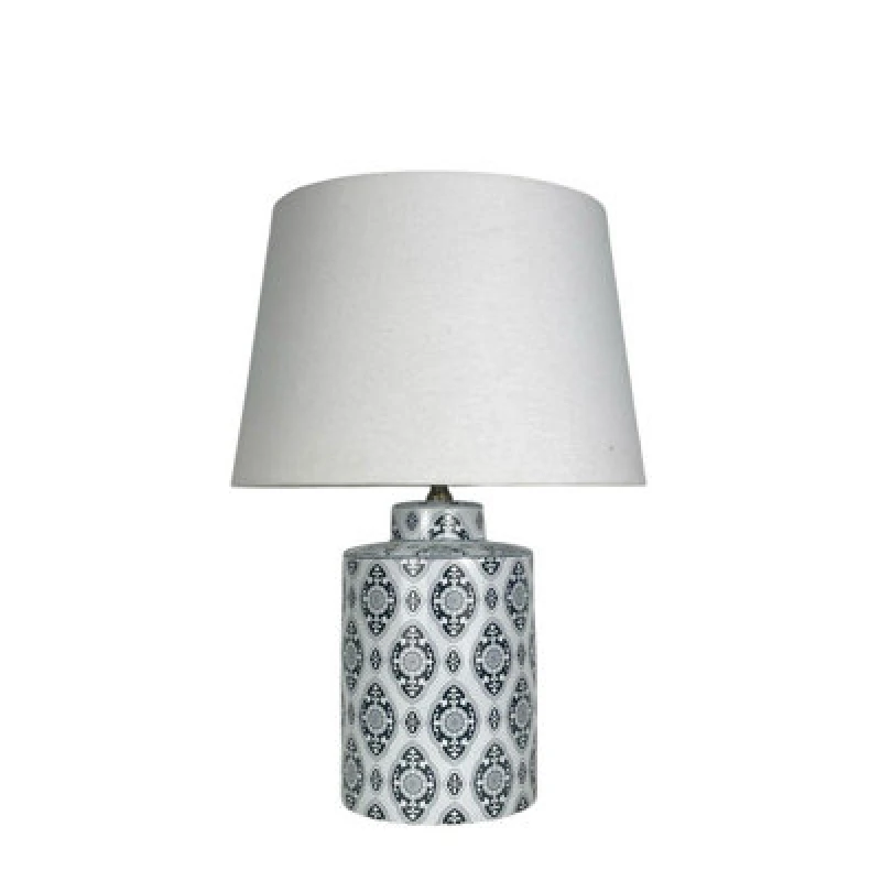 Image of Traditional Table Lamp and Shade - Ceramic - L20 x W20 x H43cm MinsterStylishLivingLtd7453