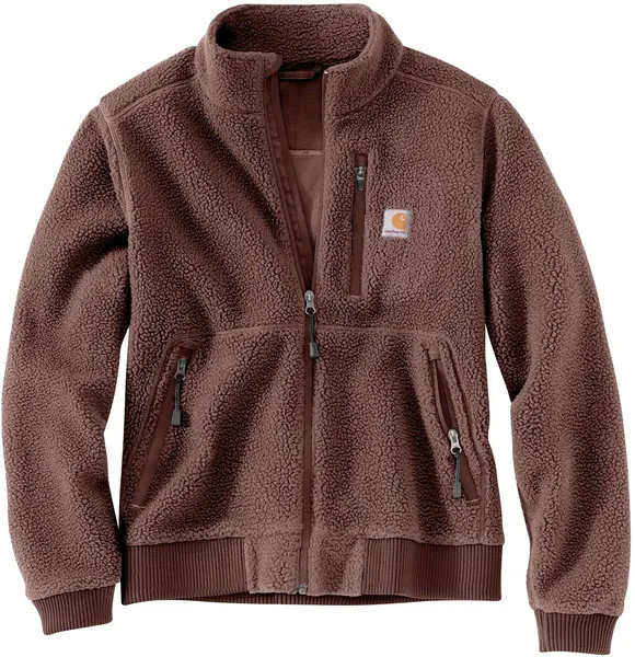 Image of Carhartt Fleece Ladies Jacket, brown, Size XS for Women