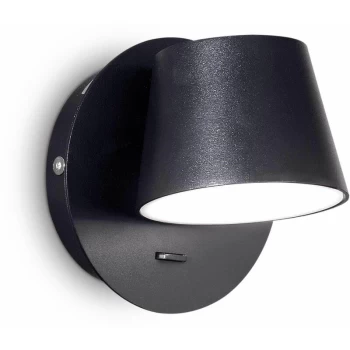 image of Ideal Lux Lighting - Ideal Lux Gim - LED Light Wall Light Black