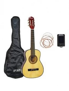 image of 3Rd Avenue 3Rd Avenue 1/4 Size Classical Guitar Pack With Bag, Tuner, Strings, And Online Lessons