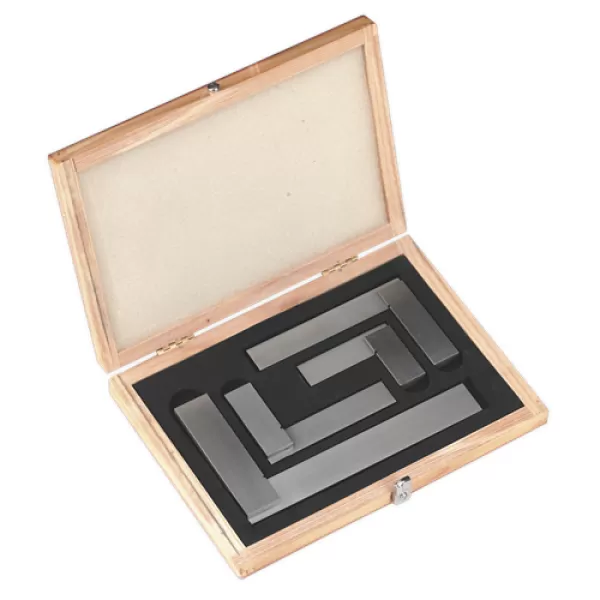 Image of Genuine SEALEY AK11000 Precision Steel Square Set 4pc