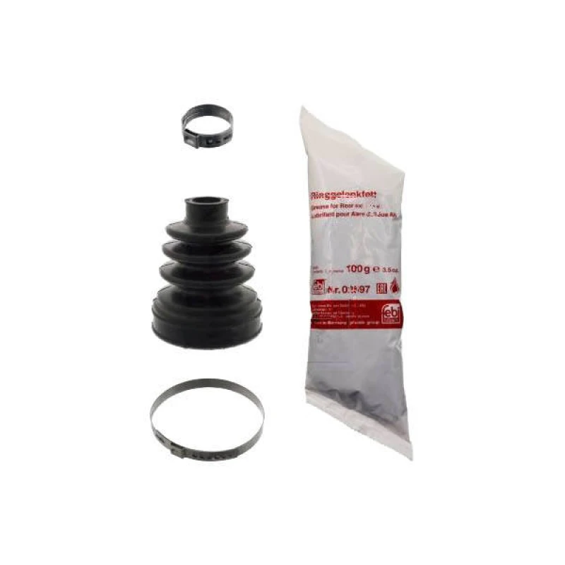 Image of FEBI BILSTEIN 100206 CV Boot Front Axle Right, Rubber Rubber Bellow,drive shaft (194)