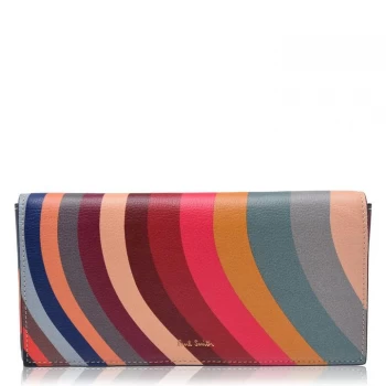 Image of Paul Smith Paul Smith Swirl Large Fold Purse - Multi 90