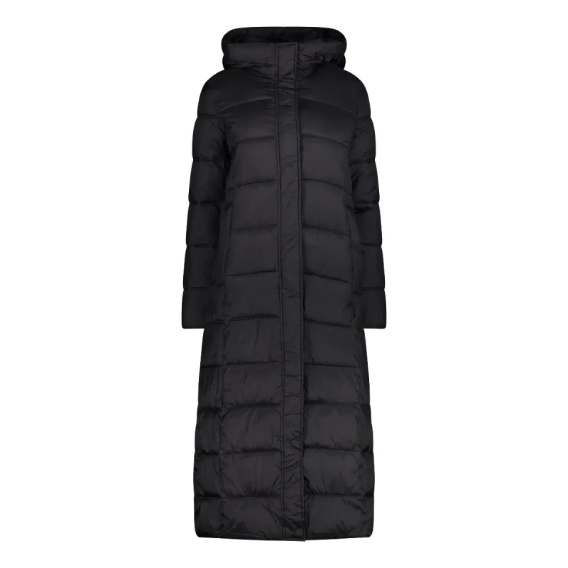 Image of CMP Long shiny hooded puffer jacket For Her CMP Noir Female XS