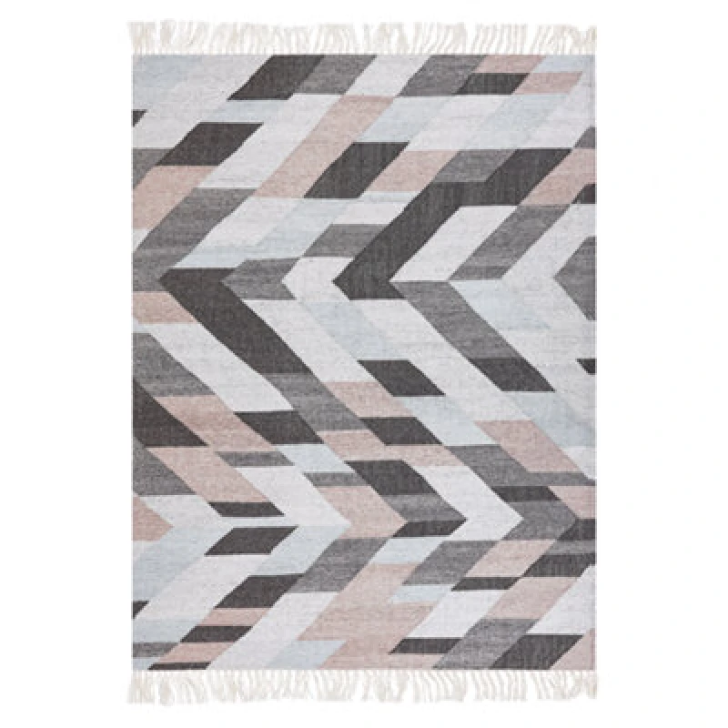 Image of Beliani Rug Nakkas Multicolour 140 X 200 Cm Jute
