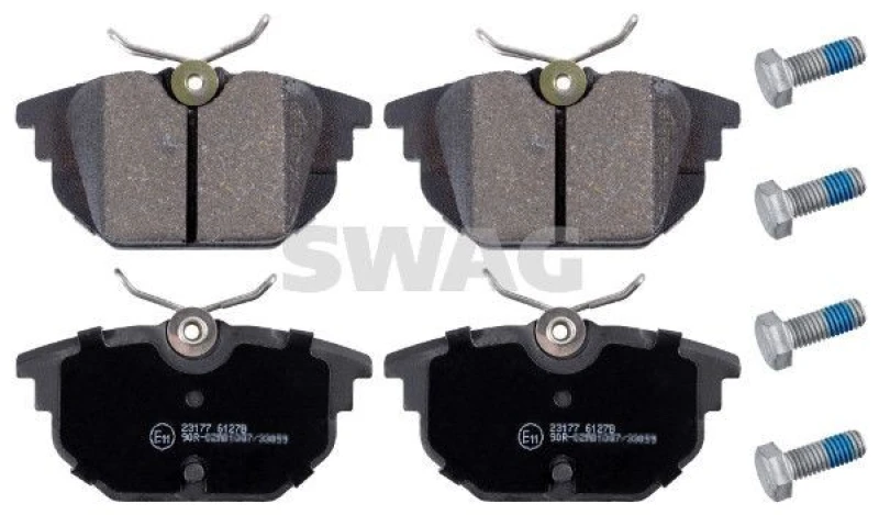 Image of Brake pad set SWAG 70 91 6172