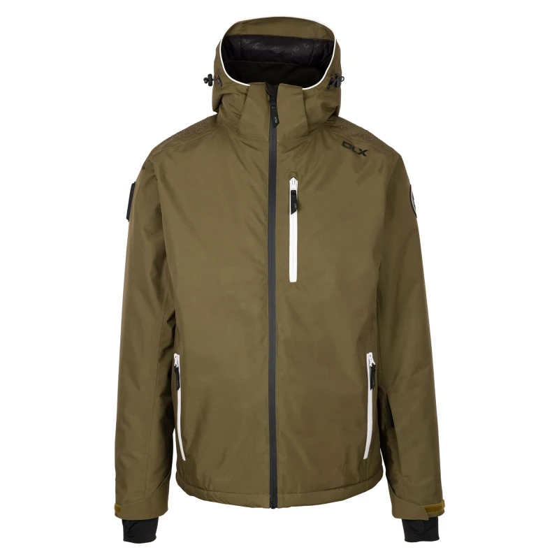 Image of Trespass Trespass Men Graham DLX Ski Jacket in Dark Olive Size: X-Small Dark Olive XS Male 5063703822633