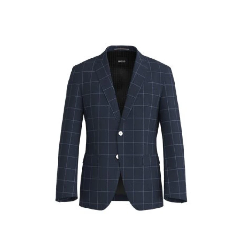 Image of Boss Mens H Hutson Formal Jacket Dark Blue male 36 (46)