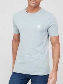 Image of Hugo Boss Tales Chest Logo T-Shirt Grey Size L Men