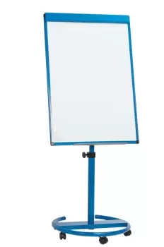 image of Ultramate Magnetic Round Base Flip Chart Easel - Blue