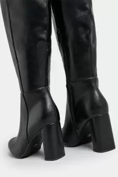 Image of Heeled Knee High Boots In Wide E Fit & Extra Wide EEE Fit
